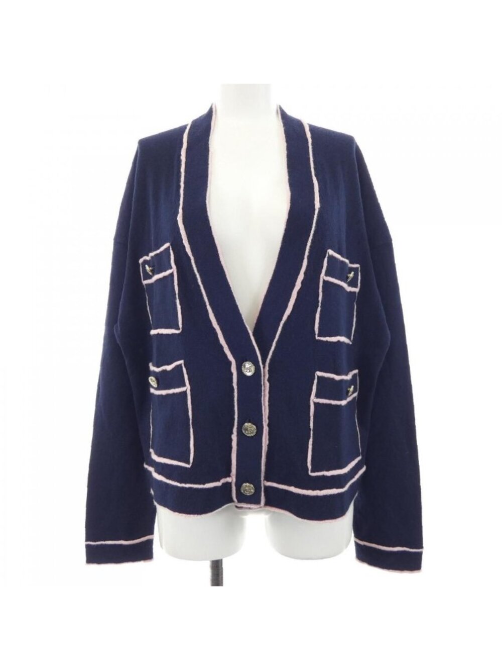 Chanel 21S Cardigan Navy